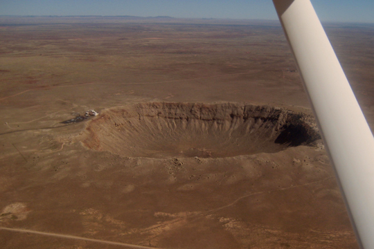Arizona Meteor Crater from 1000'AGL view 2